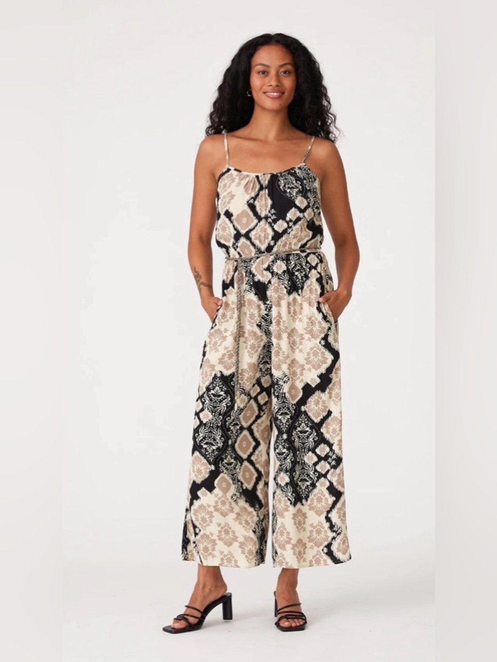 Lovestitch Vallie Wide Leg Jumpsuit NWT Sz L